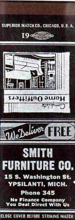 Smith Furniture - Matchbook (newer photo)